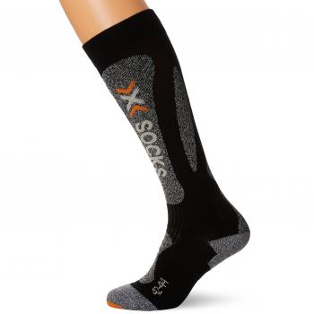 X-Socks Funktionssocke Ski Carving Silver - Calcetines para mujer, color negro / gris, talla DE: 35-38