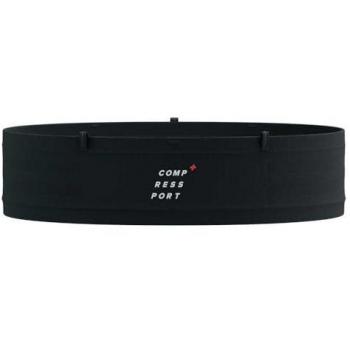 Cinturón de Running Compressport Free Mini Negro - XS-S, ligero, ajustable, con múltiples bolsillos para almacenamiento seguro, diseño ergonómico y transpirable