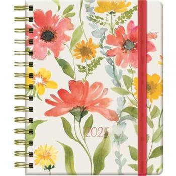 Agenda 2025 Floral Semana Vista 15 x 21 cm Modelo Orquídea Dohe 12901 - 25