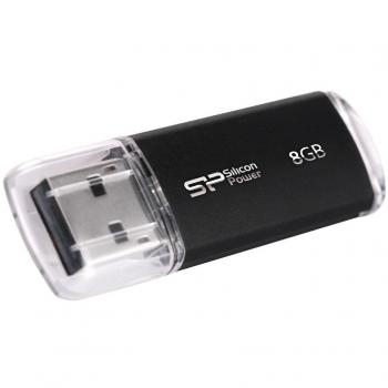 Silicon Power Ultima II 8GB USB 2.0 Flash Drive - Black