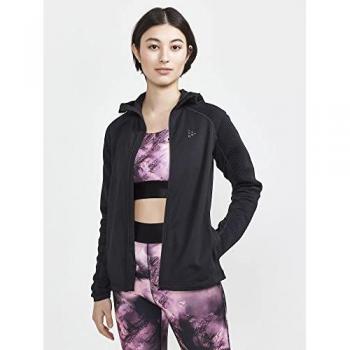 Craft Women's Lightweight Full Zip Hoodie Black