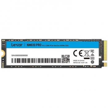 Lexar NM610 Pro 2TB M.2 PCIe Gen3 x4 NVMe Solid State Drive (SSD) – Up to 3300MB/s Read