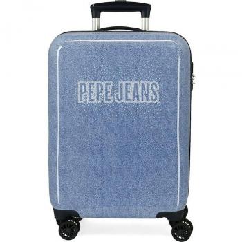 Pepe Jeans Maleta de Cabina Digital Gail Rígida 55cm Denim 34L