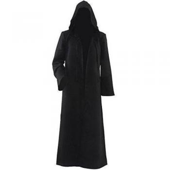 Disfraz de capa con capucha, para hombre negro negro XX-Large
