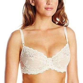 Wacoal Women's Embrace Lace Underwire Bra - Beige Polyamide - Size 34D