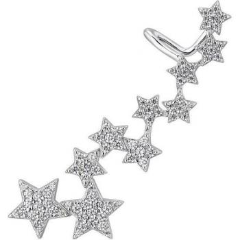 Pendiente trepador Calliope con forma de estrellas agrupadas