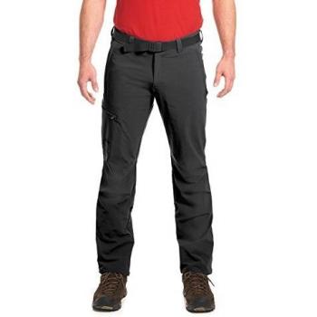 Maier Sports Nil Men's Functional Hiking Pants, Breathable Outdoor Trousers with Roll-Up Feature, Size 52, Black