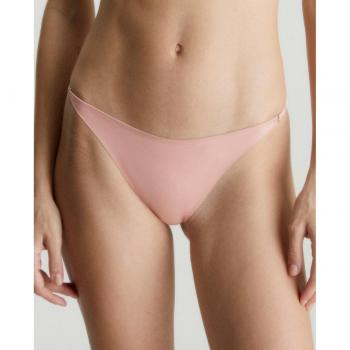 Tanga Calvin Klein Minimalista con Aros Dorados, Color Altrosa, Talla L