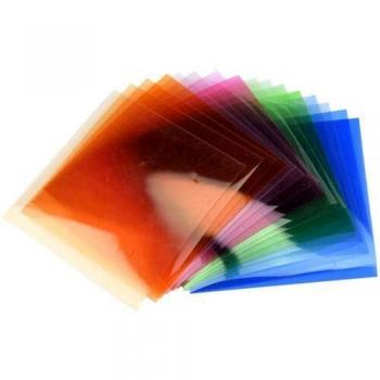 Kit de Filtros de Gel Colorido Godox SA-11T para Lámpara S30 - 16 Piezas
