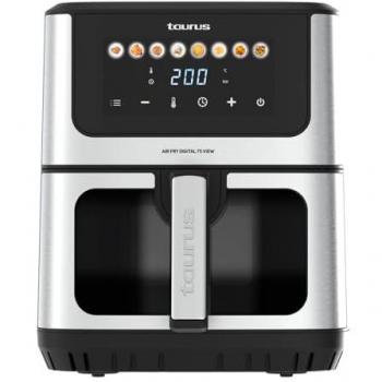 Freidora de aire digital Taurus 7S View 6,5L 1600W con 8 programas, pantalla táctil, avisador acústico, cocción uniforme, libre de BPA y PFOA y asa de toque frío
