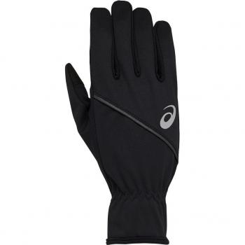 Guantes de running unisex Thermal Asics negros y grises, talla L