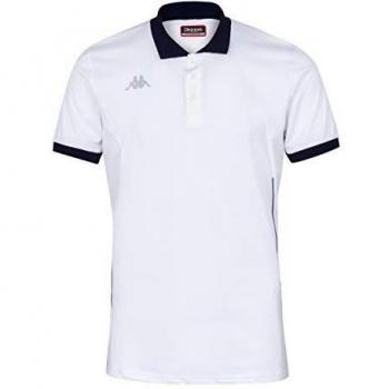 Kappa Faedis Polo Tenis, Hombre, Blanco, XL
