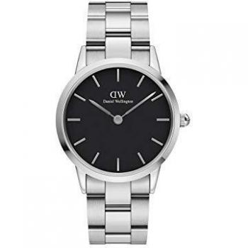 Daniel Wellington Iconic Link, Reloj Plateado, 36mm, Acero Inoxidable, para Mujer y Hombre