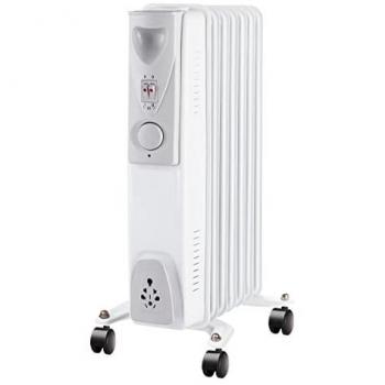 Radiador de Aceite Suinga 1500W 7 Elementos con Termostato Regulable y Sistema de Seguridad