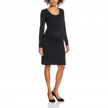 MAMALICIOUS MLLEA ORGANIC TESS L/S DRESS NF, Vestido Mujer, Negro