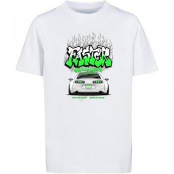 Camiseta Infantil Más Rápido que Tu Promedio Blanca