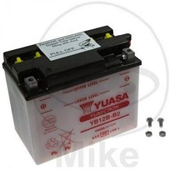YUASA BATERIA YB12B-B2 abierto - sin ácido