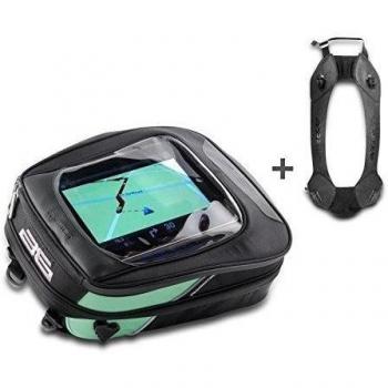 Bolsa de Depósito Honda CB 500 X Bagster Driver 5841CD 15-24 litros negro/verde + Soporte Easy Road