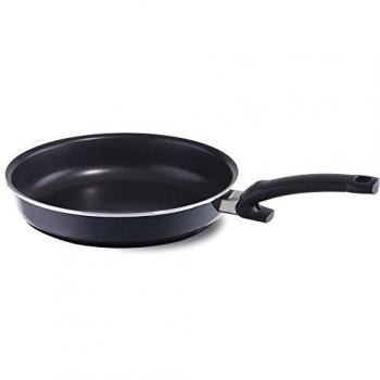 Fissler Protect Emax Premium - Sartén antiadherente, esmaltada, color negro, esmalte, negro, 24 cm