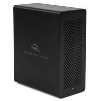 OWC Express 4M2 Caja externa para unidad de estado sólido (SSD) Negro M.2 Recinto SSD Express 4M2 NVMe M.2 de 4 ranuras sin SoftRAID