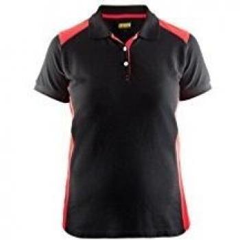 Polo de trabajo para mujer Blaklader negro/rojo talla L