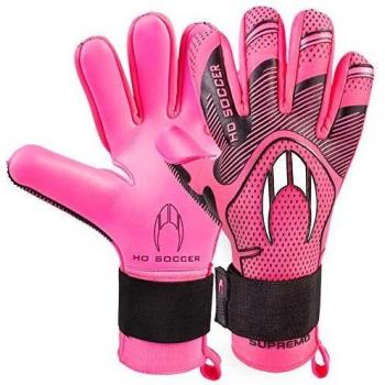 HO Soccer Supremo Club Negative Premiersoft Guantes de Portero, Unisex Adulto, Rosa/Negro, 7,5