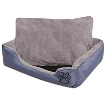 Cama para perro con cojín acolchado talla XL gris