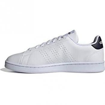 Adidas Advantage Men's Sneakers - White/Black/Grey, Size 9½-11 US