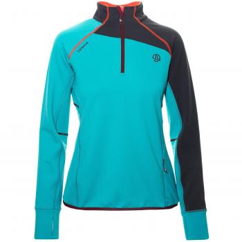 Ternua Adilet 1/2 Zip W Camiseta, Mujer, Verde