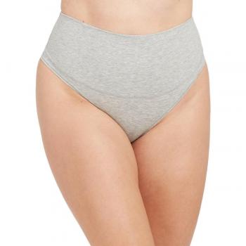 Spanx - Tanga moldeador de algodón de compresión suave