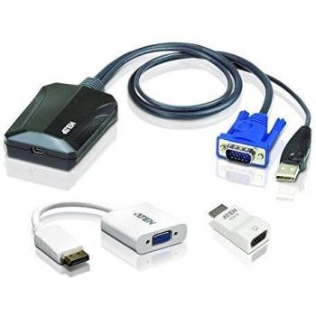 Kit de ti para la consola kvm usb para ordenador portatil ultima version de cv211 lider mundial del mercado de kvm aten espana