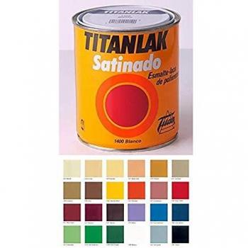 Titanlux - Esmalte-Laca poliuretano satinada Titanlak, Blanco, 375ML
