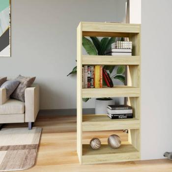 Librería/Partición Sonoma Oak 60x30x135 cm Madera multicapa color roble