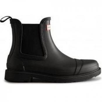 Hunter Women's Commando Chelsea Boot - Black - Size 5