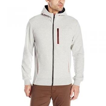 Helly Hansen Crew Fz Hoodie - Sudadera con capucha para hombre, color gris, talla XL