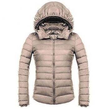 WJP Mujeres Ultra Lightweight búfer Stop Desmontable Down Jacket Outwear edredón W 2471, Die Karte, S