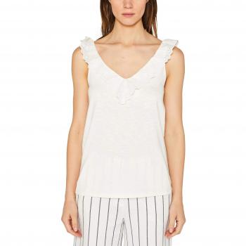 edc by Esprit 049CC1K009 Camiseta sin Mangas, Blanco