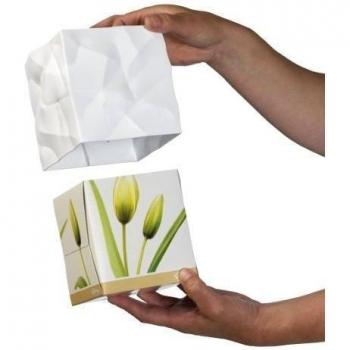 Essey 10497 Wipy Cube - Caja para pañuelos, color blanco