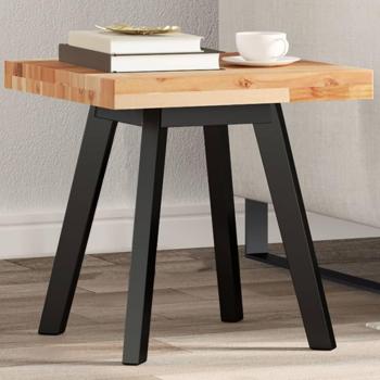 Tablero de mesa cuadrado madera maciza acacia 40x40x4 cm Marrón