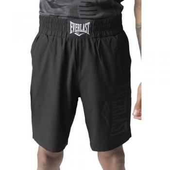 Everlast Short Hombre Lazuli 2 Tech Black Tiro alto, Pantalones cortos de boxeo, color negro, tamaño 2XL