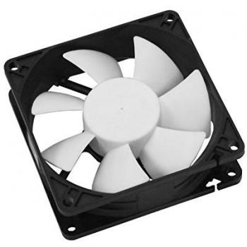 Ventilador Silencioso Cooltek LED 80mm para PC - Carcasa de Ordenador, 2000 RPM, Negro y Blanco