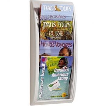 Paperflow 826842 - Expositor de pared con 4 casillas, A4, color gris