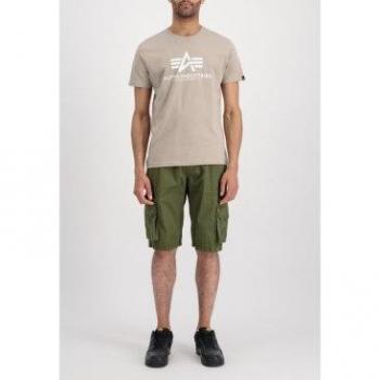 Camiseta Básica Beige para Hombre Alpha Industries Vintage Talla XL