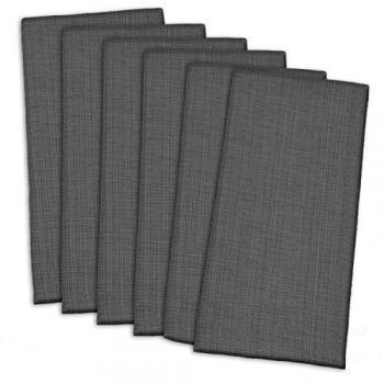100-algodón DII, 20 x 50,8 cm servilletas de tamaño maxi Basic Everyday, juego de 6, laparoscopio gris