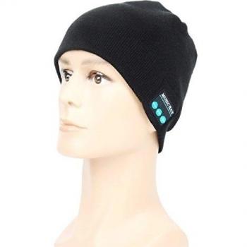 Bluetooth gorro - Megadream invierno cálido desmontable inalámbrico Bluetooth Auricular Auriculares de música MP3 audio Beanie Hat Cap con control de volumen estéreo & altavoces & manos libres Micrófono lavable Unisex gorro de invierno de punto co