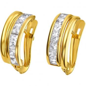 Pendientes Time Road VJ00016 de Oro Amarillo de 9 Quilates para Mujer