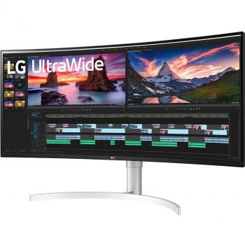 Monitor curvo LG UltraWide 38WN95CP-W, pantalla para PC de 96,5 cm (38), resolución 3840 x 1600 Pixeles Quad HD+, tecnología QLED, panel Nano IPS, tiempo de respuesta de