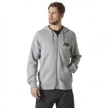 Helly Hansen Men's Logo Full Zip Hoodie 2.0 Light Grey S