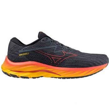 Zapatillas Mizuno Wave Rider 27 Hombre Gris Oscuro