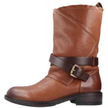 Botas de Mujer Geox D Catria B Marrón, impermeables, con suela de goma antideslizante, plantilla acolchada, diseño elegante y cierre de cremallera lateral